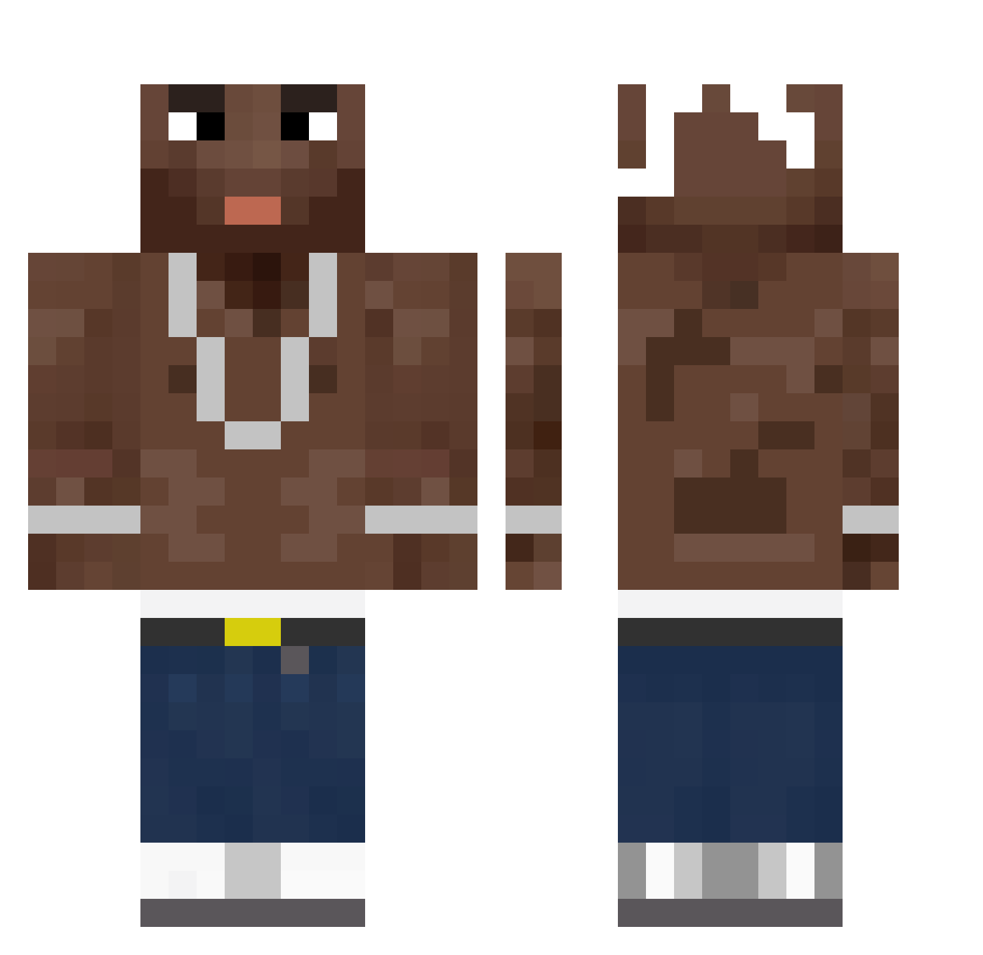 Drerrie_ Minecraft skin, front and back view