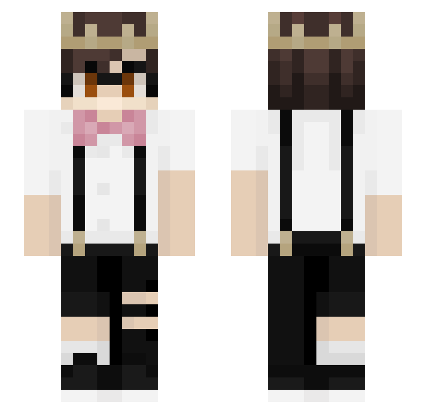 used_m0nut Minecraft skin, front and back view