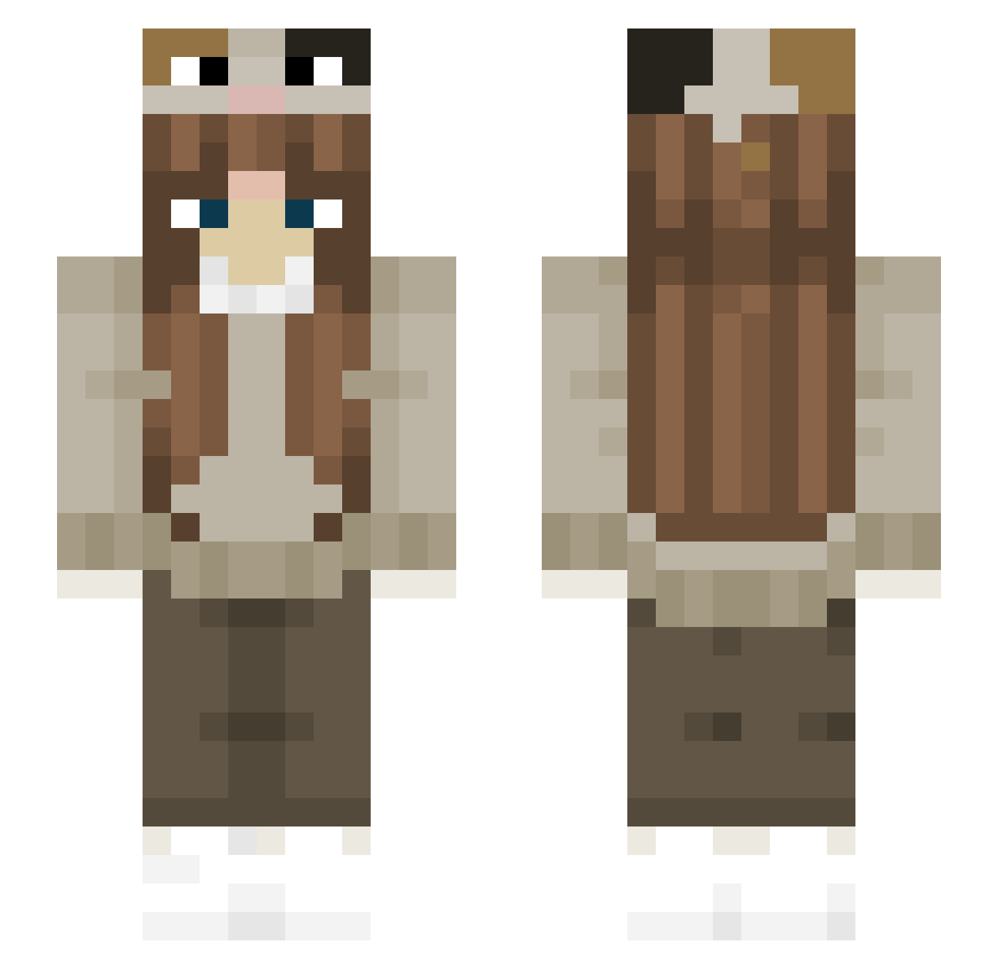 Littah_ Minecraft skin, front and back view