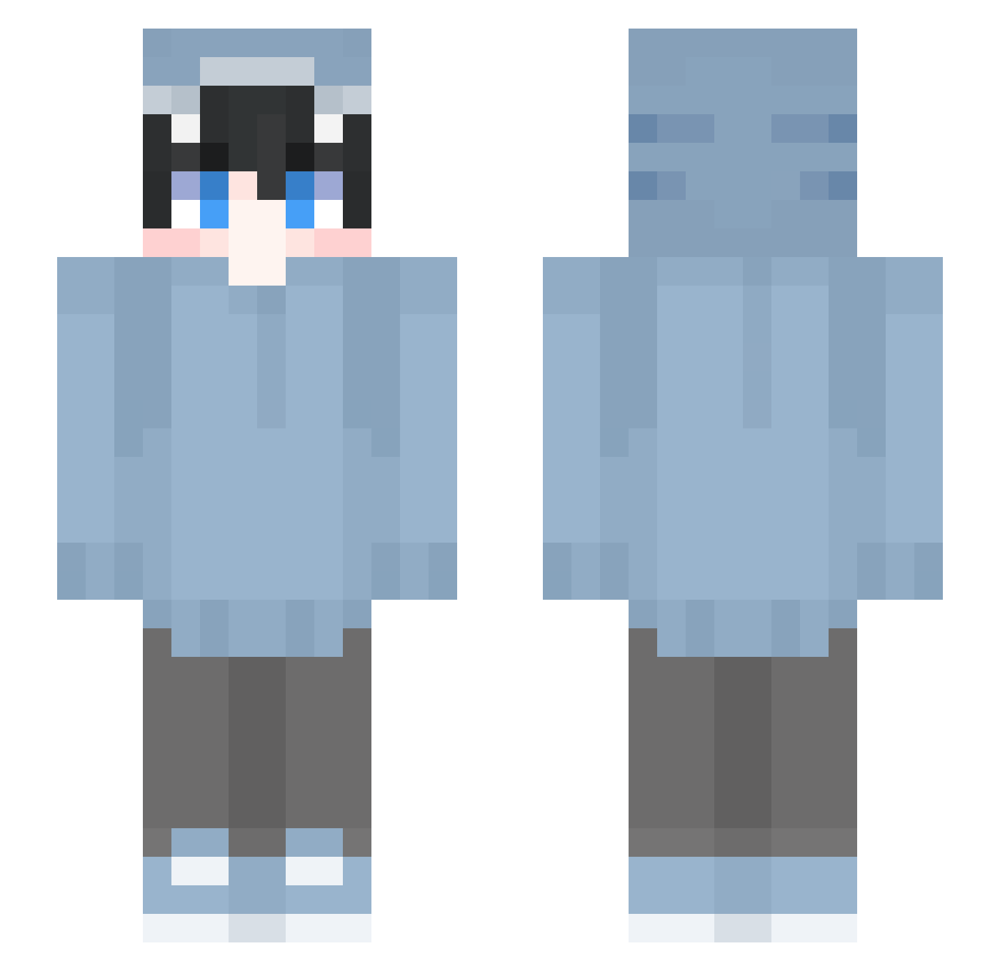 Th3Suspect Minecraft skin, front and back view