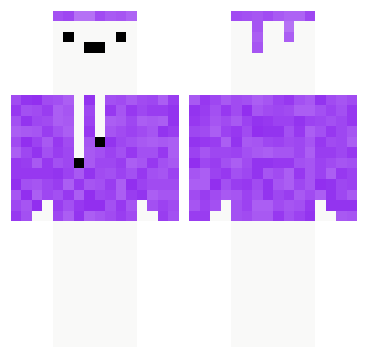 siroofsalot Minecraft skin, front and back view