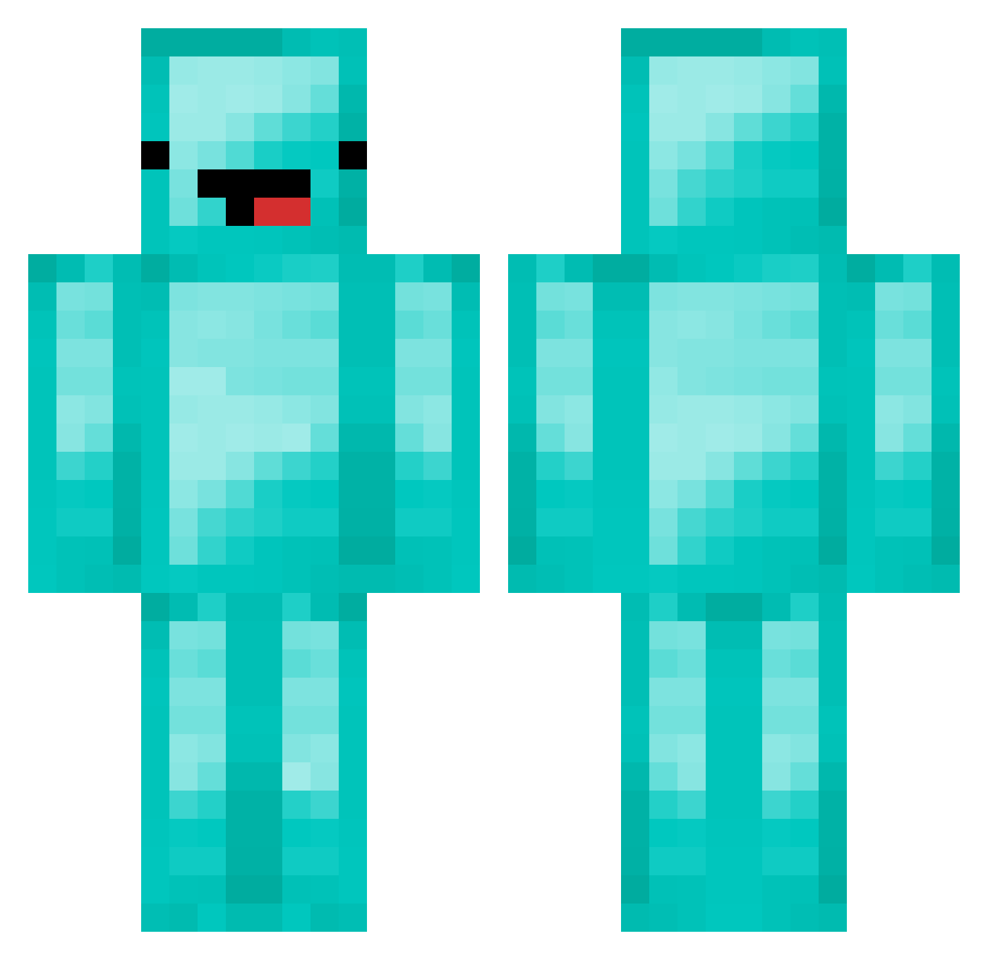 jang4173 Minecraft skin, front and back view