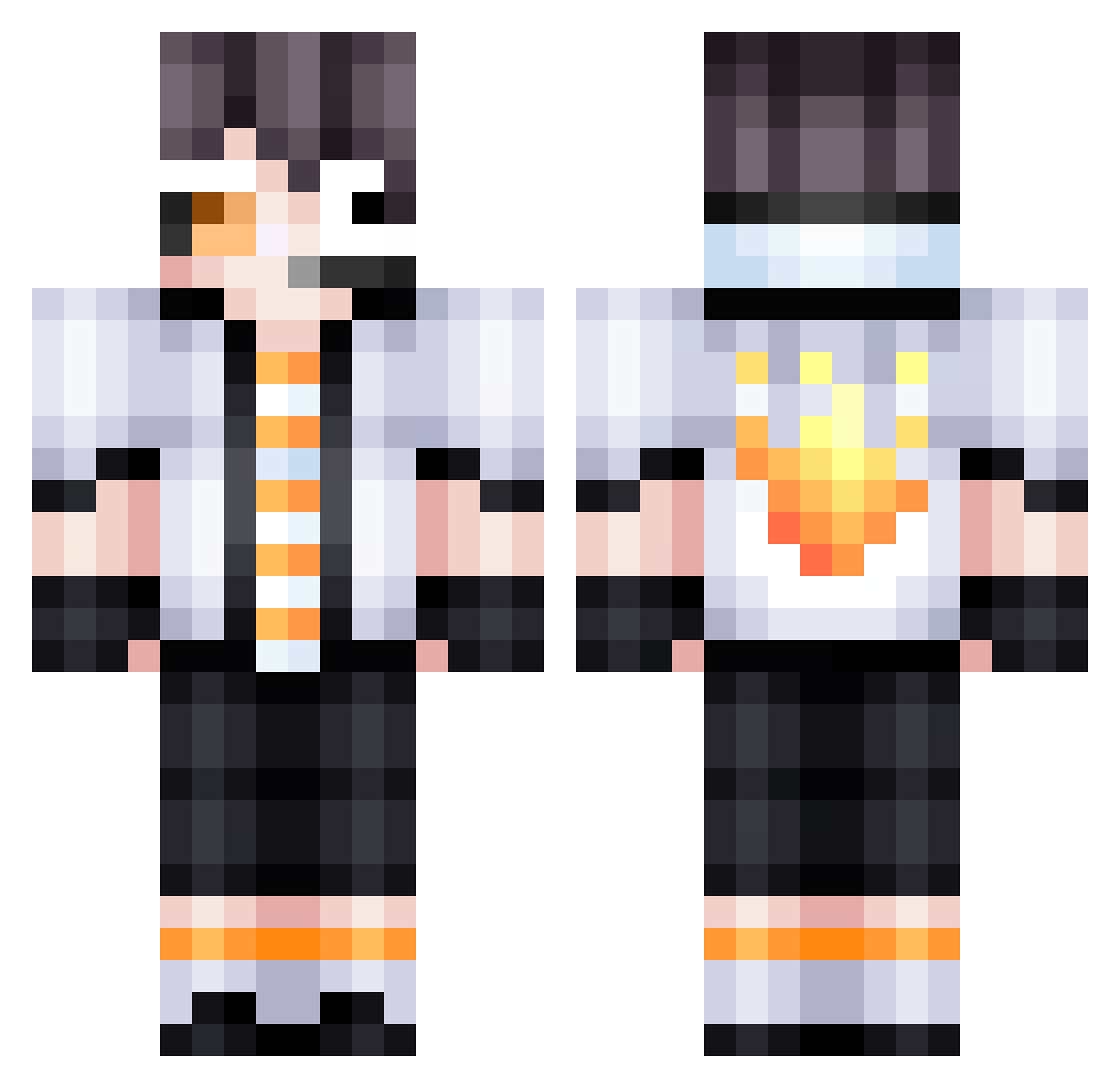 FewFond_ Minecraft skin, front and back view
