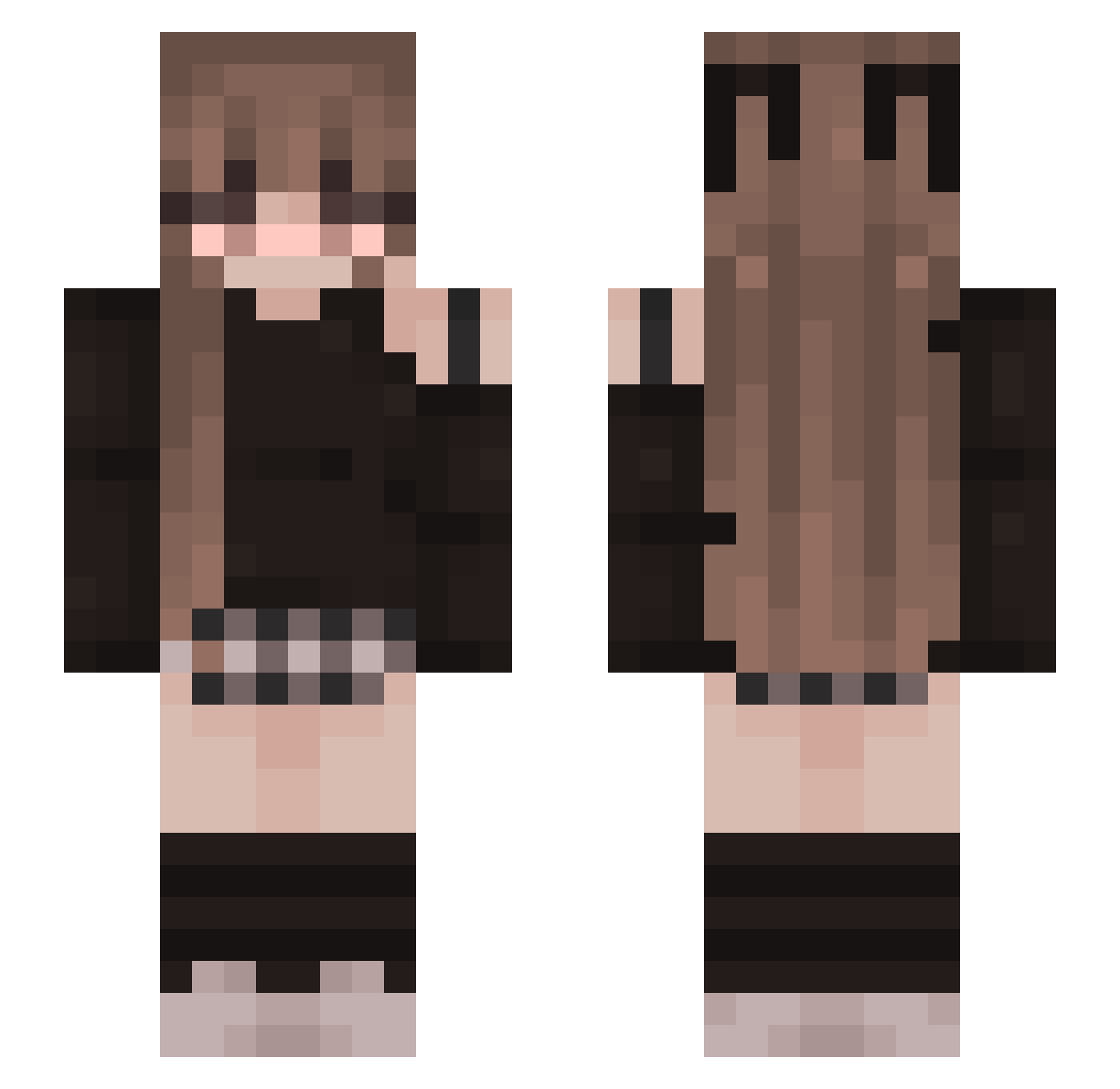 X_Mako_X Minecraft skin, front and back view