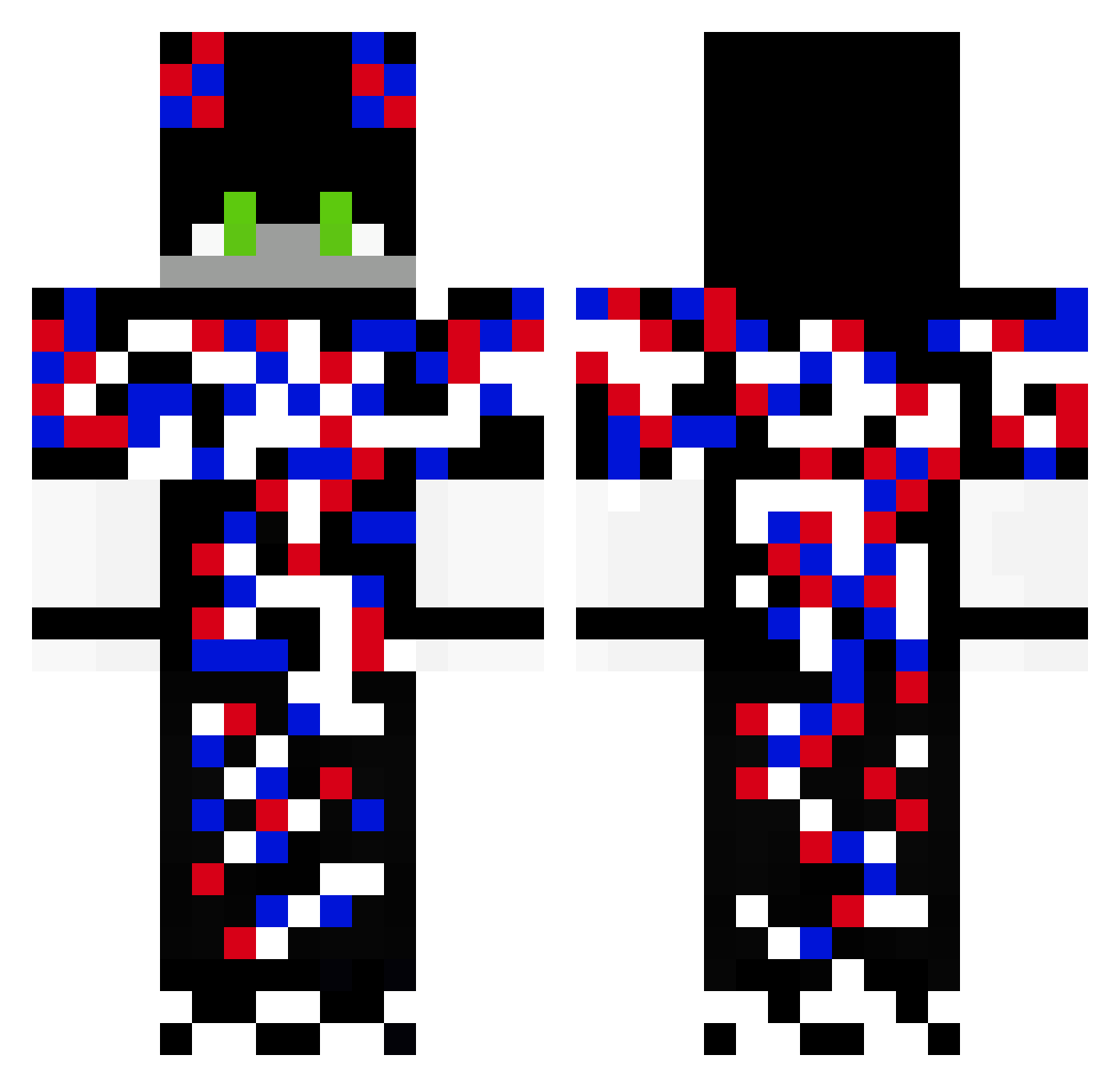 vVv_O_G_vVv Minecraft skin, front and back view