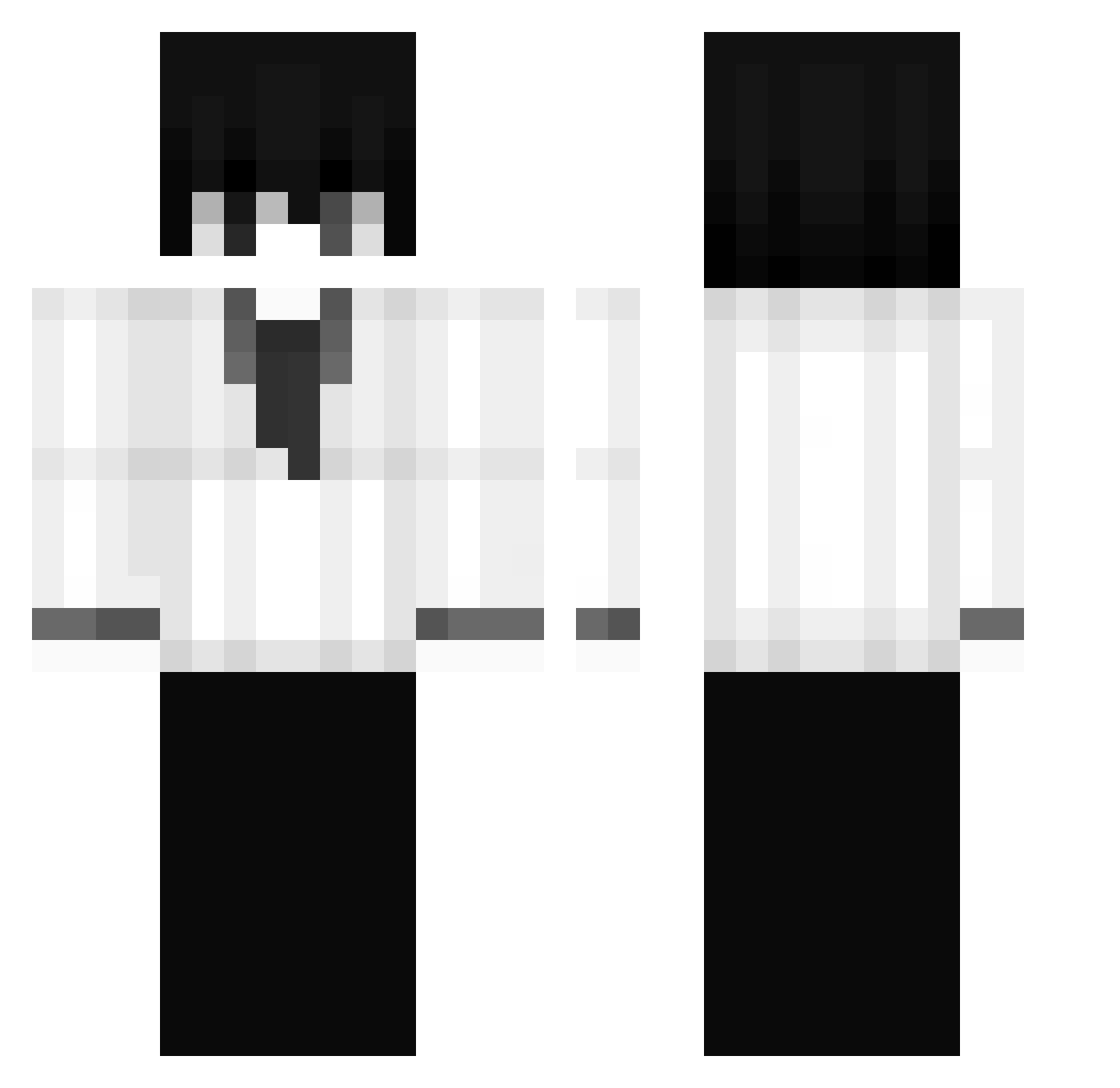xzupaaa Minecraft skin, front and back view