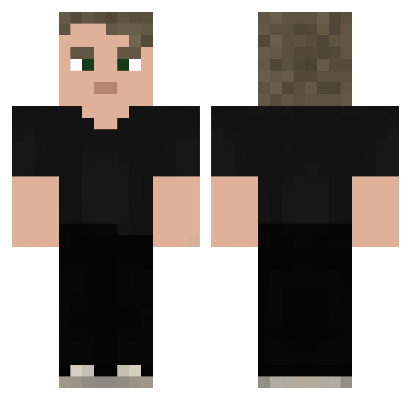 Vikke263 Minecraft skin, front and back view
