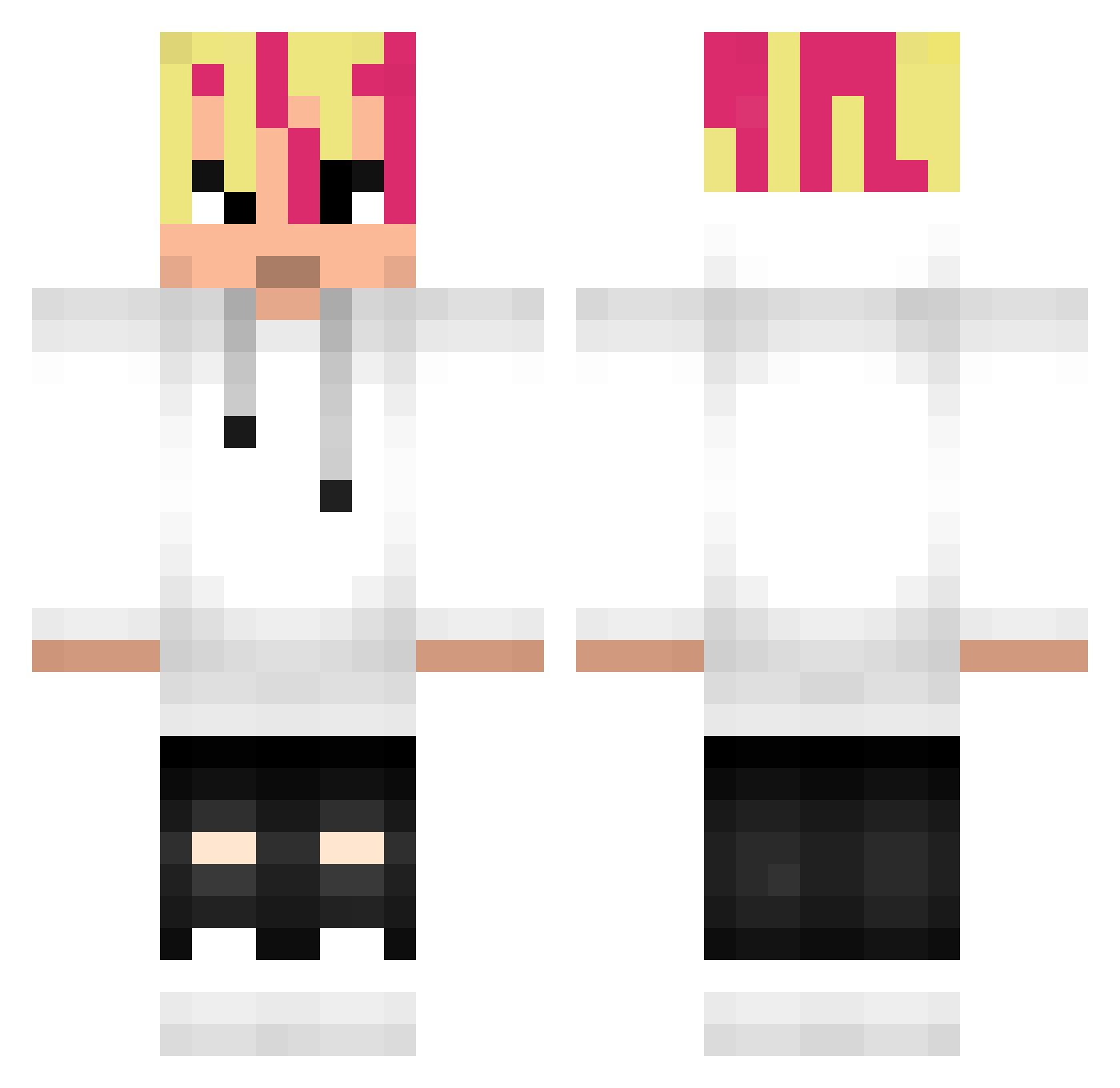 Poke2015 Minecraft skin, front and back view