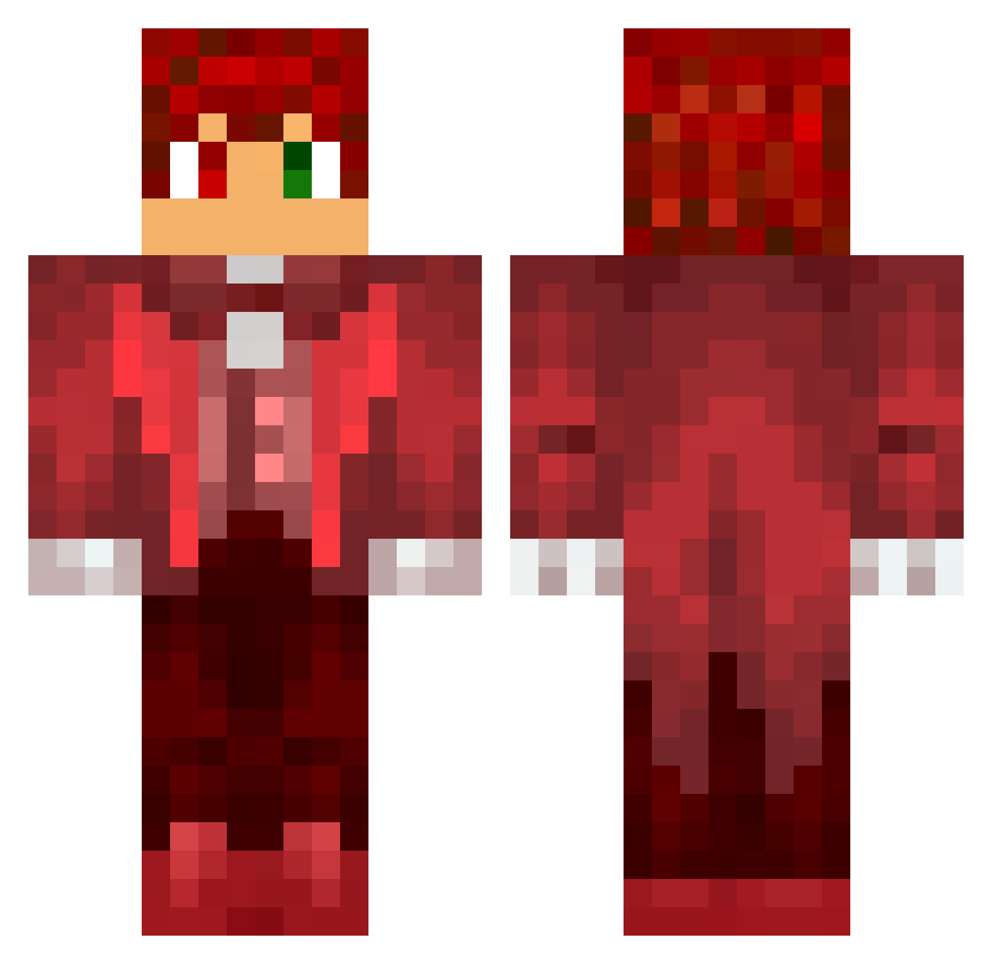 z1mereal Minecraft skin, front and back view