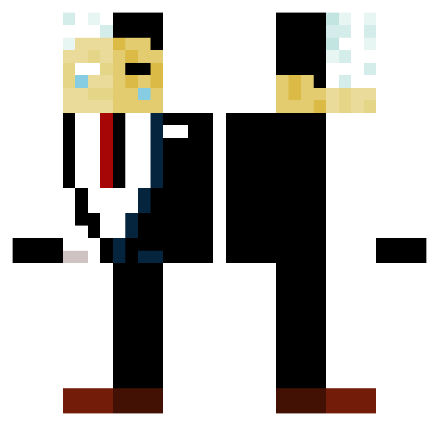 M450 Minecraft skin, front and back view