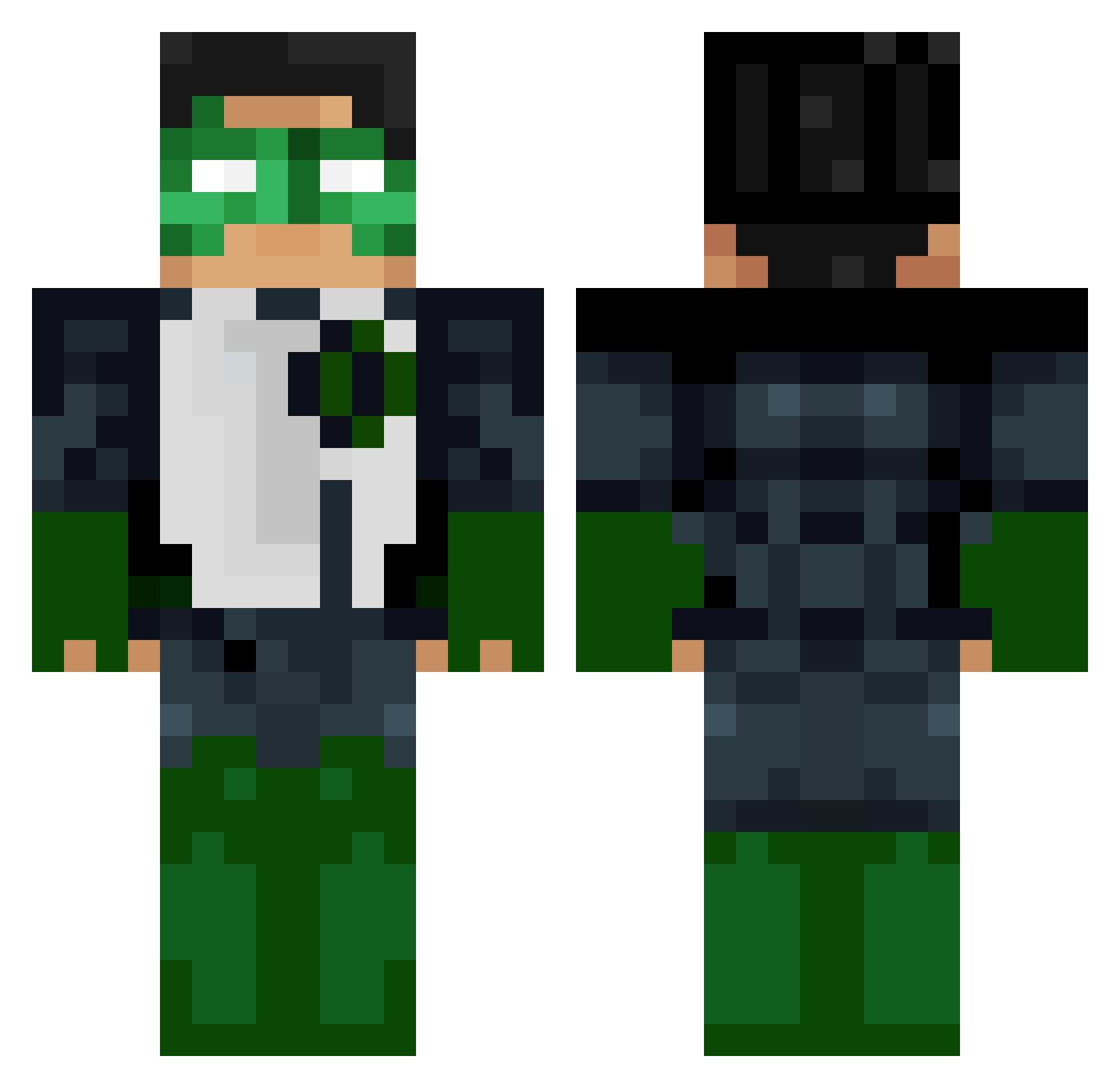 Barries118 Minecraft skin, front and back view