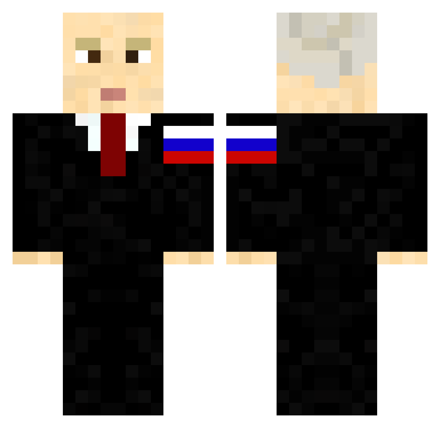 luca2pro Minecraft skin, front and back view