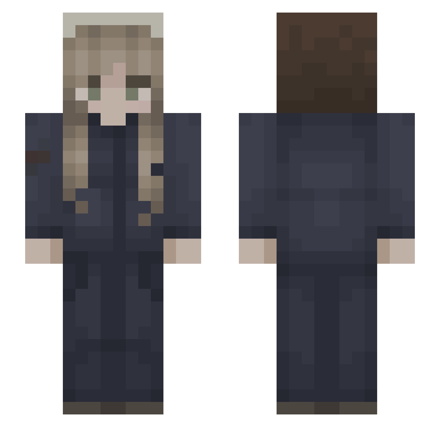 imfromthule Minecraft skin, front and back view