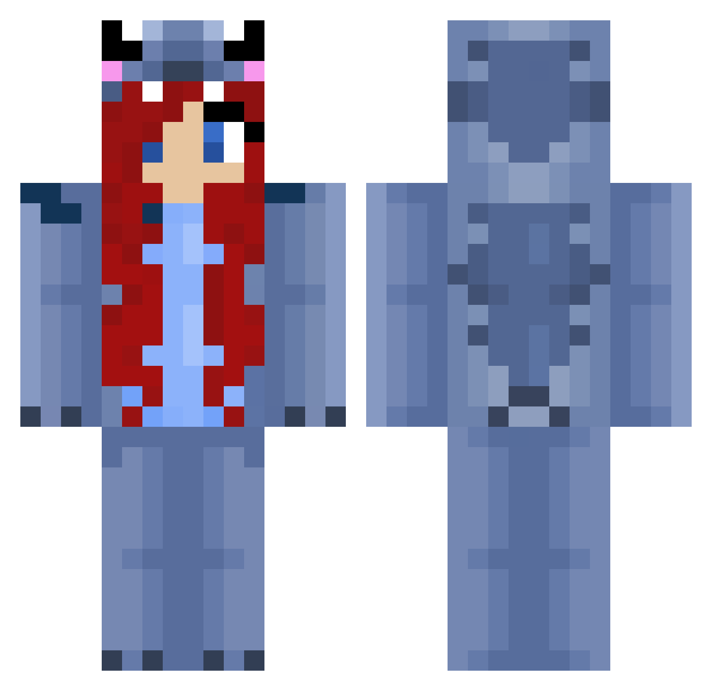 keons_bishop Minecraft skin, front and back view