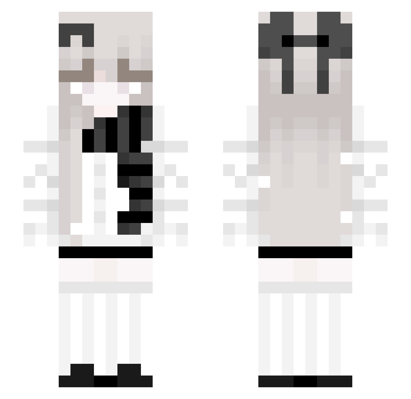 Tuna_Desuyo Minecraft skin, front and back view