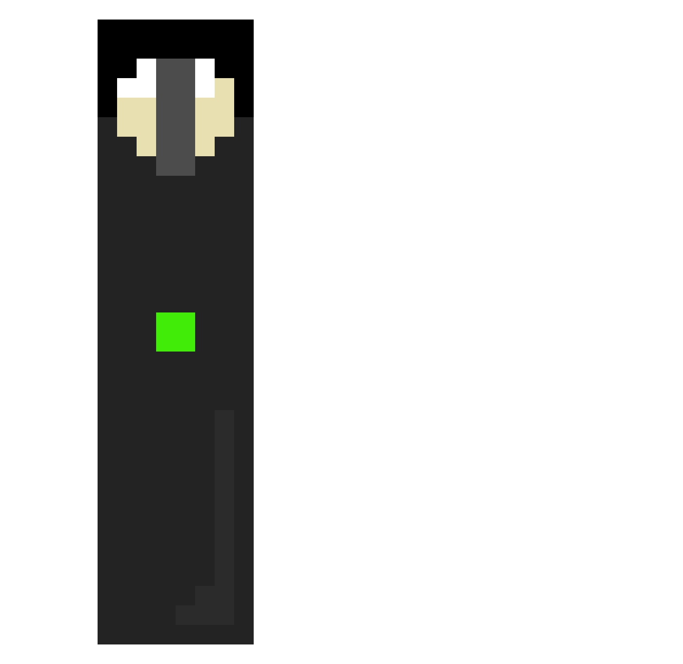 sxd Minecraft skin, front and back view