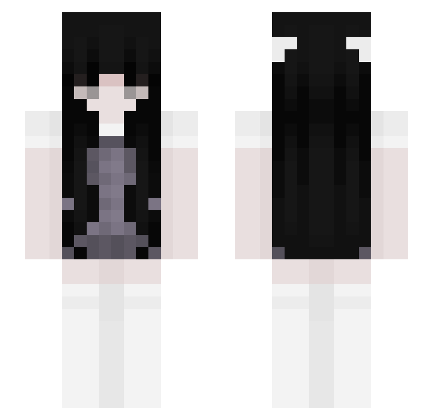 syfmholly Minecraft skin, front and back view