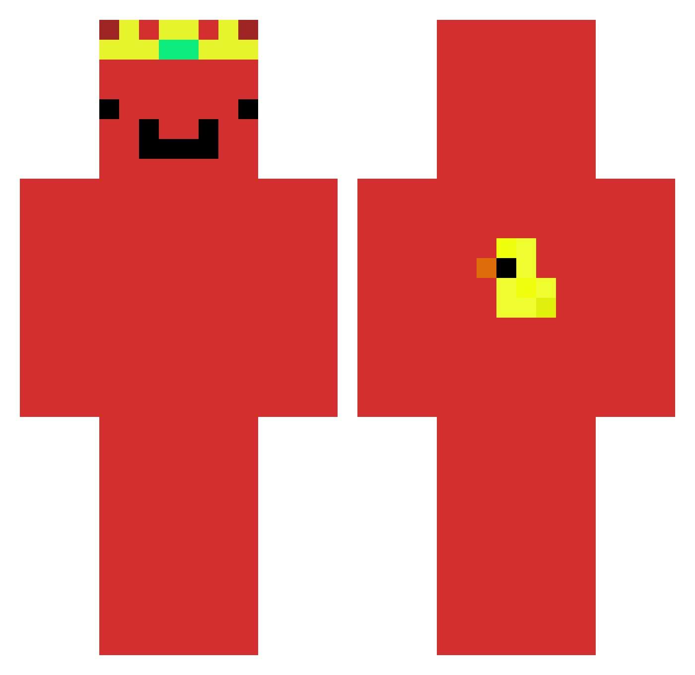 Tomas_mcgo Minecraft skin, front and back view