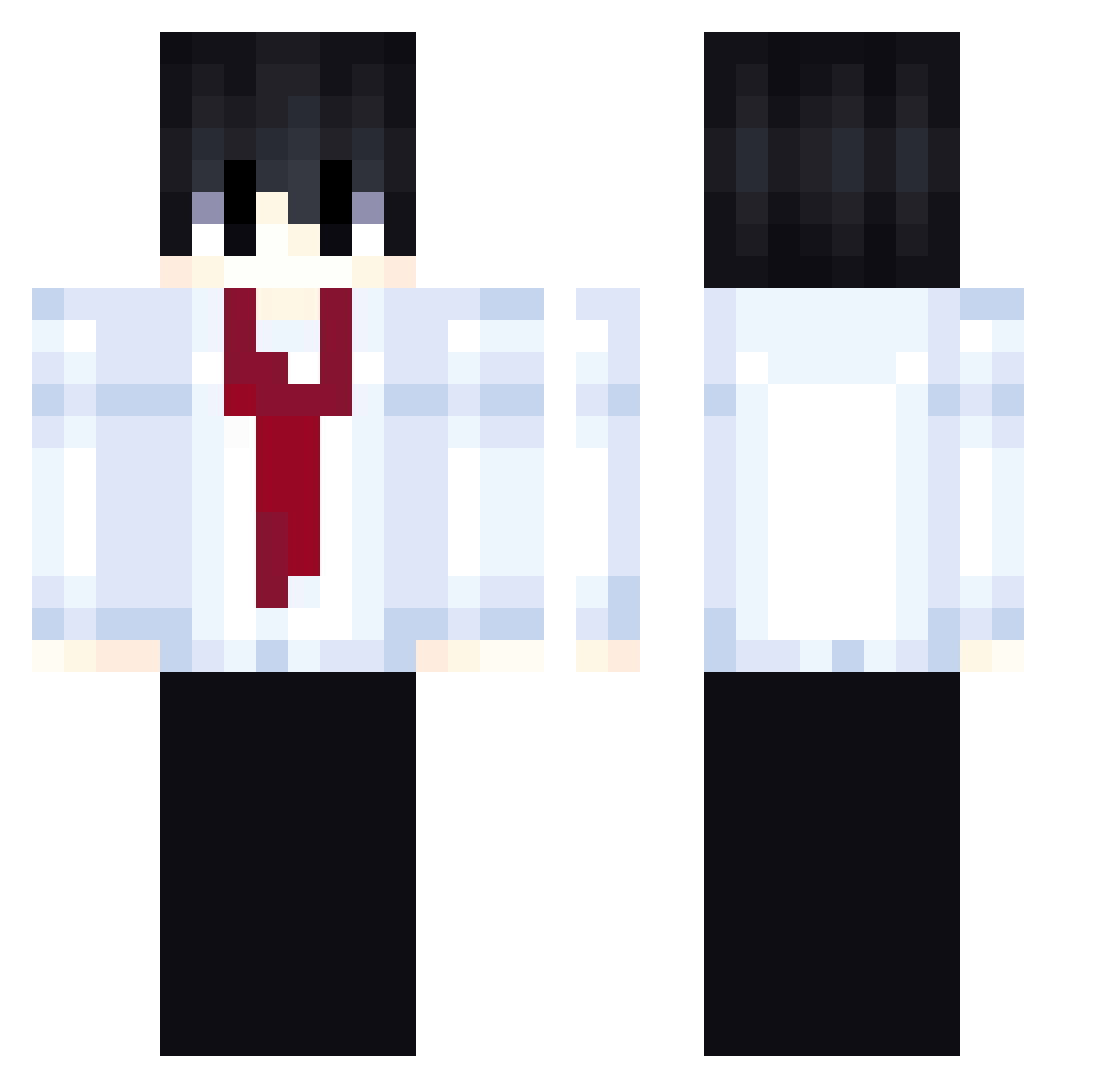 sea27133 Minecraft skin, front and back view