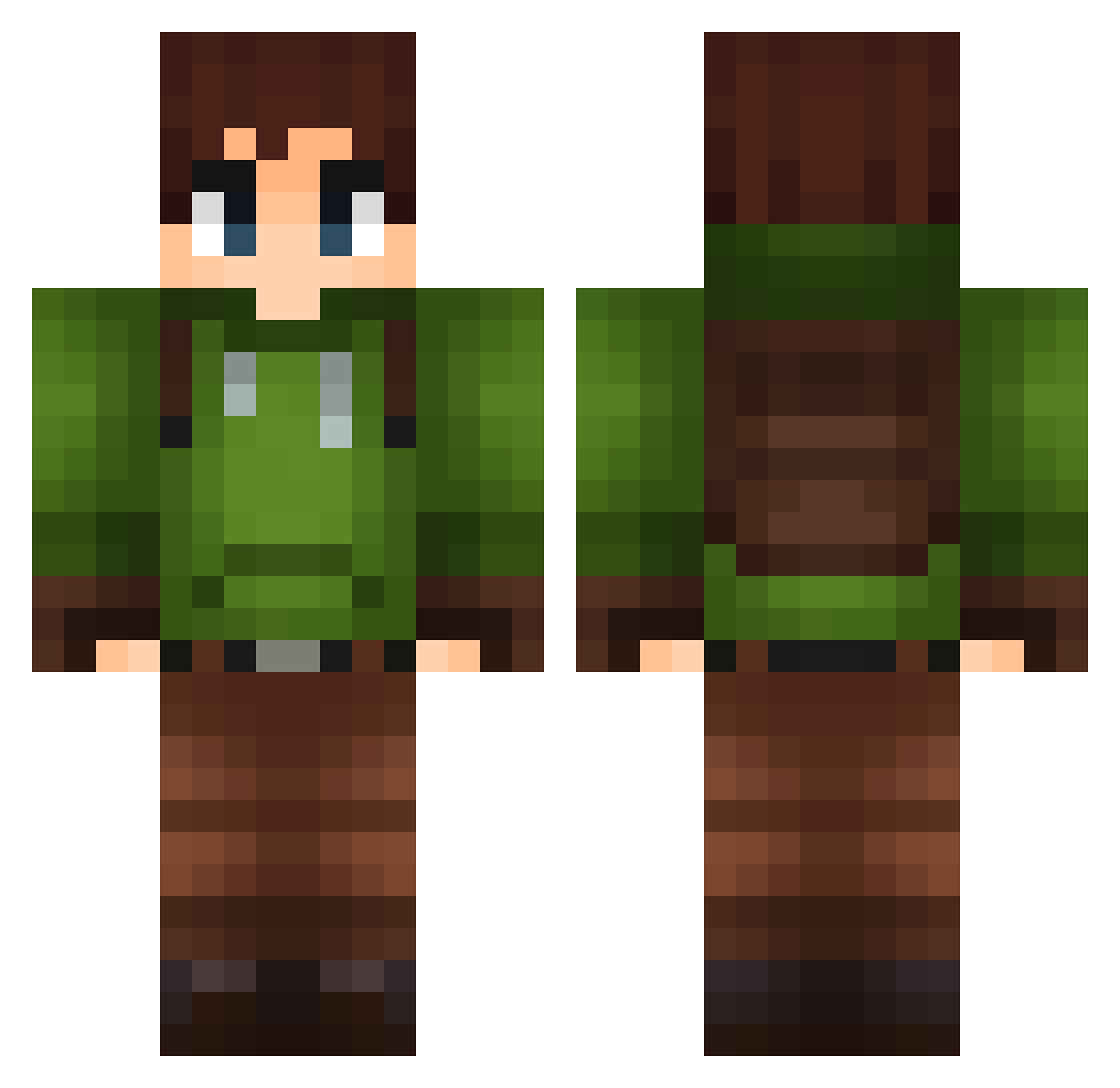 ronnoc1054 Minecraft skin, front and back view