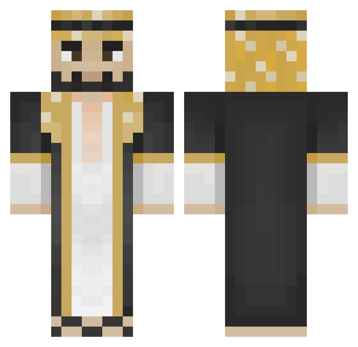 IaniTs25 Minecraft skin, front and back view
