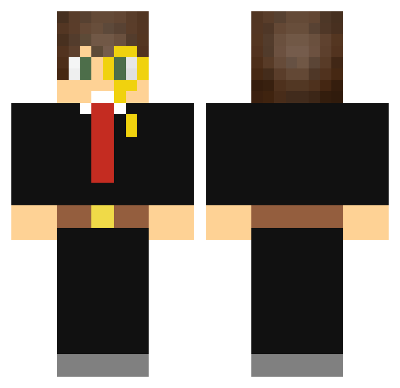 WhatEverKid07 Minecraft skin, front and back view