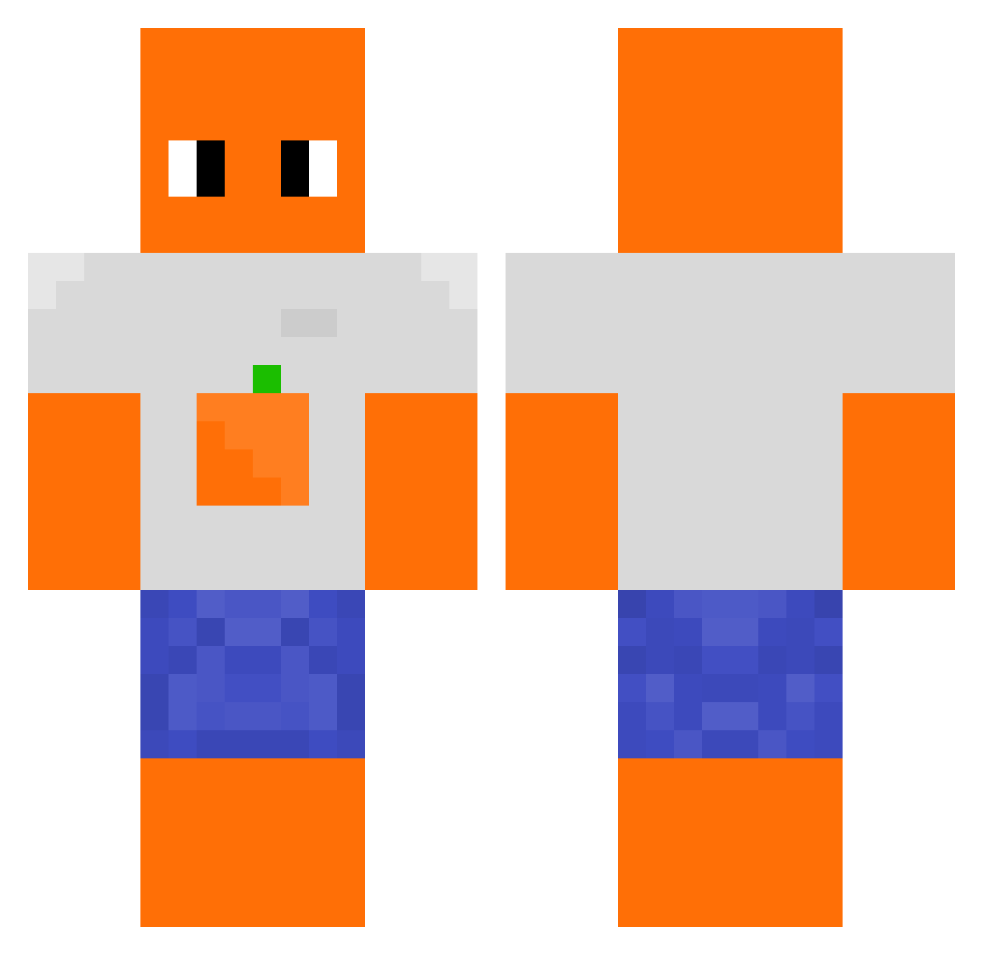 wnsals0810 Minecraft skin, front and back view