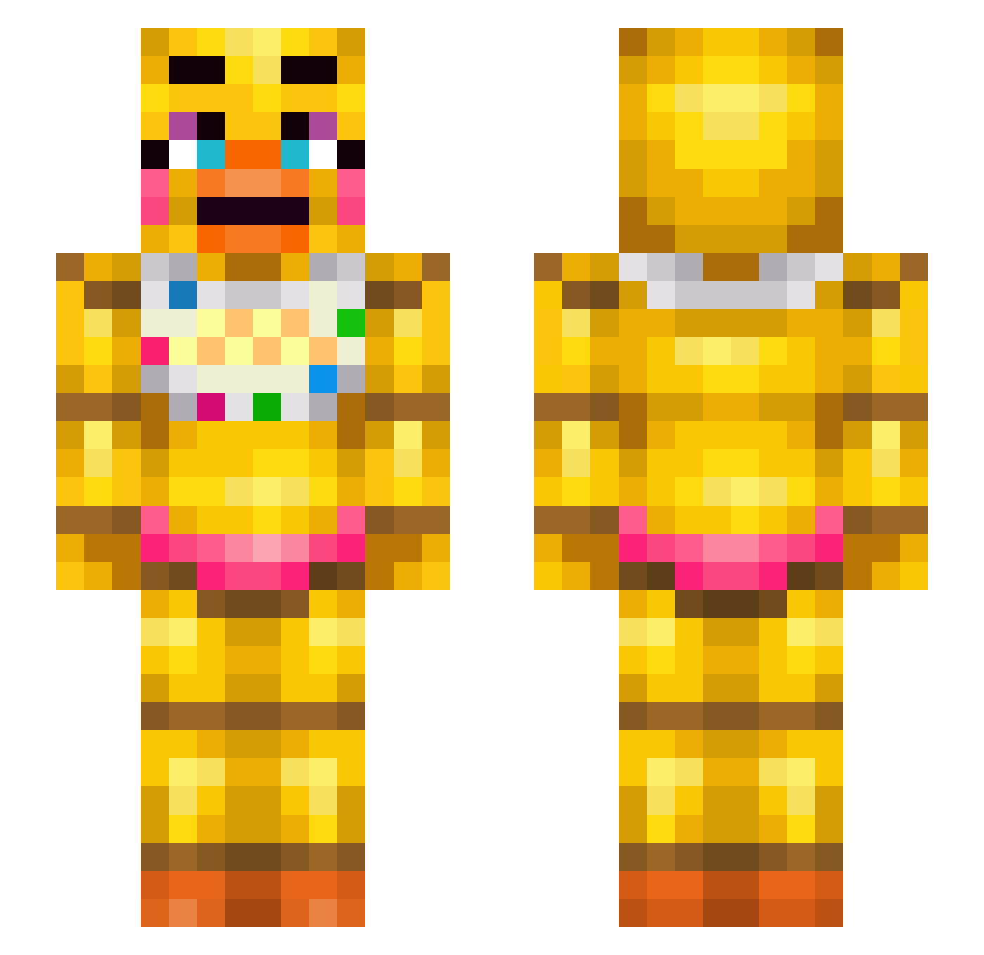 pia_ilk Minecraft skin, front and back view