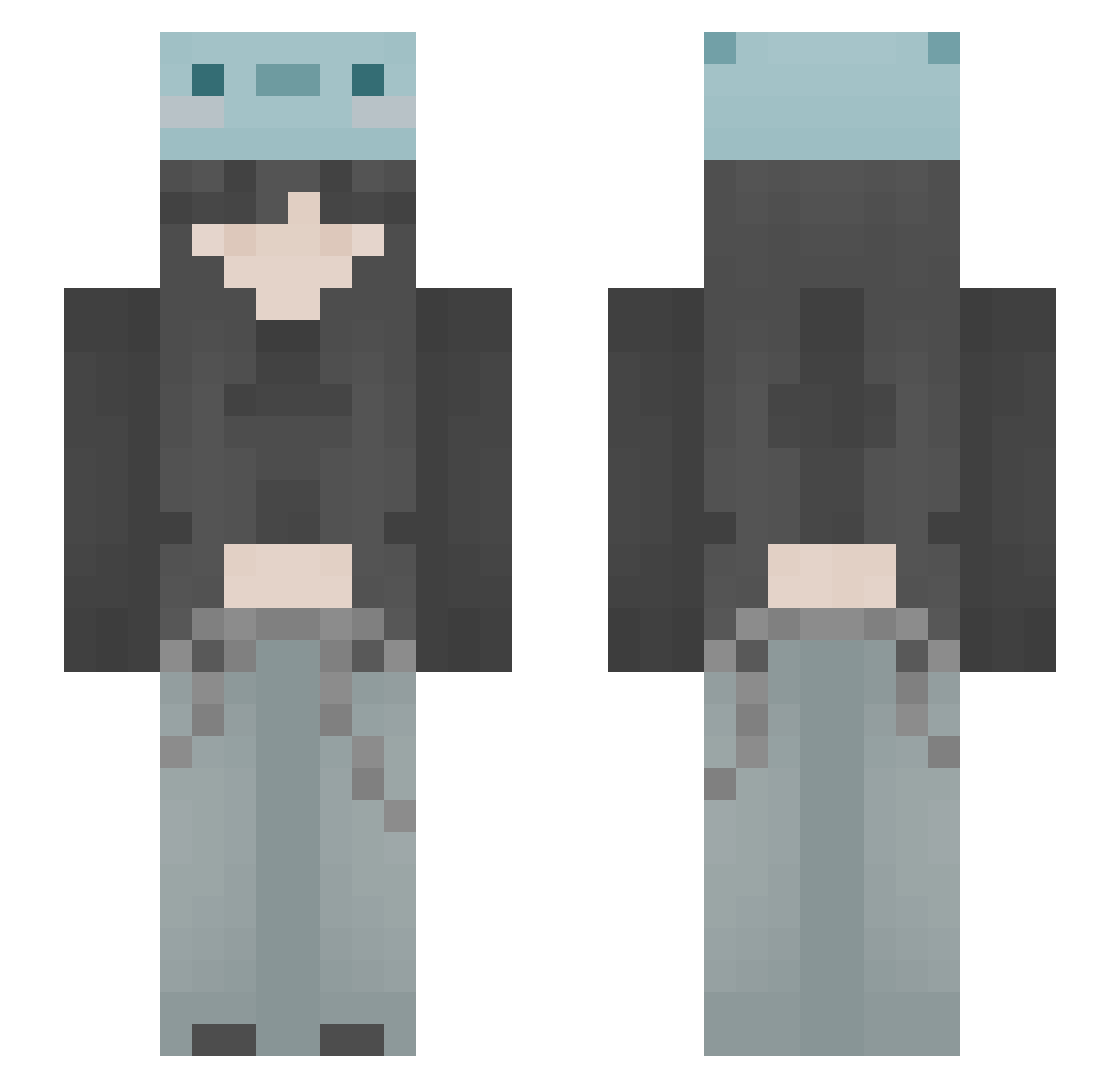 Ale1_ Minecraft skin, front and back view