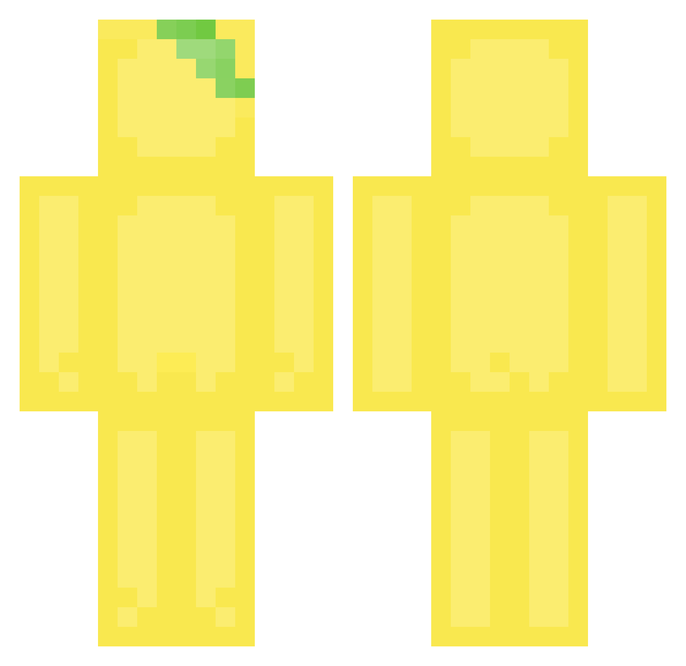 KawaiiBurgio Minecraft skin, front and back view