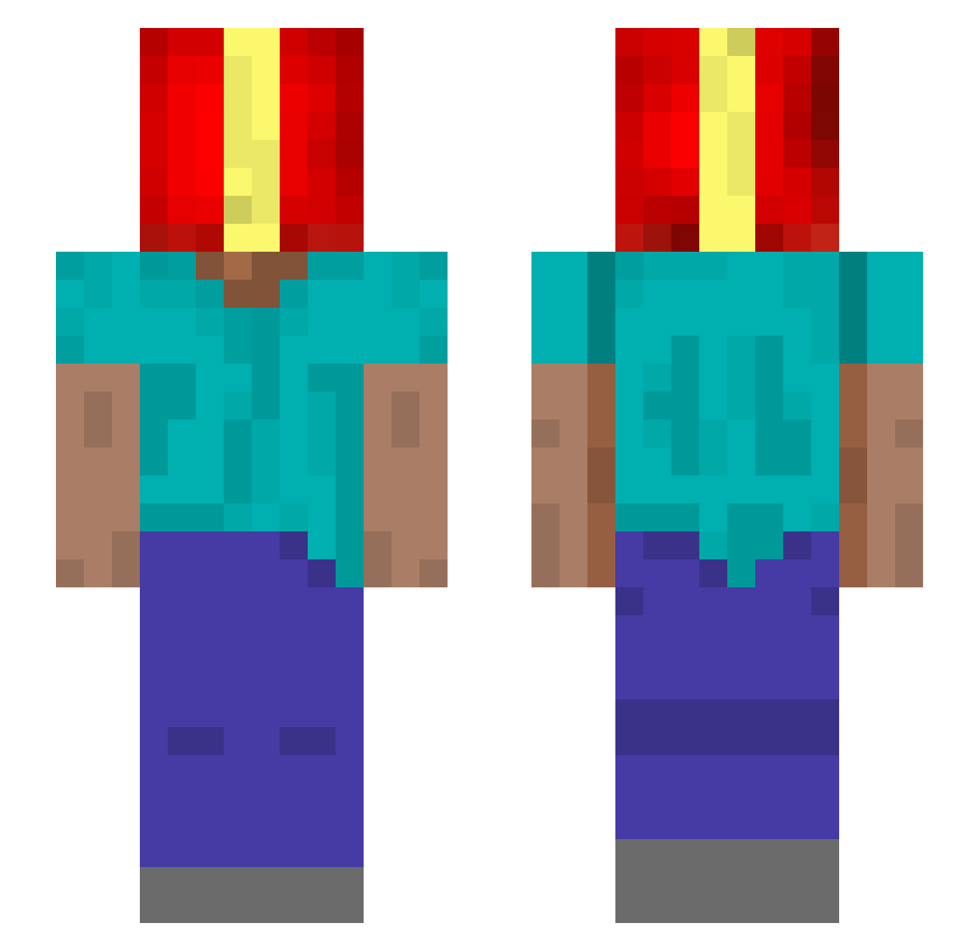 leeseulchan Minecraft skin, front and back view