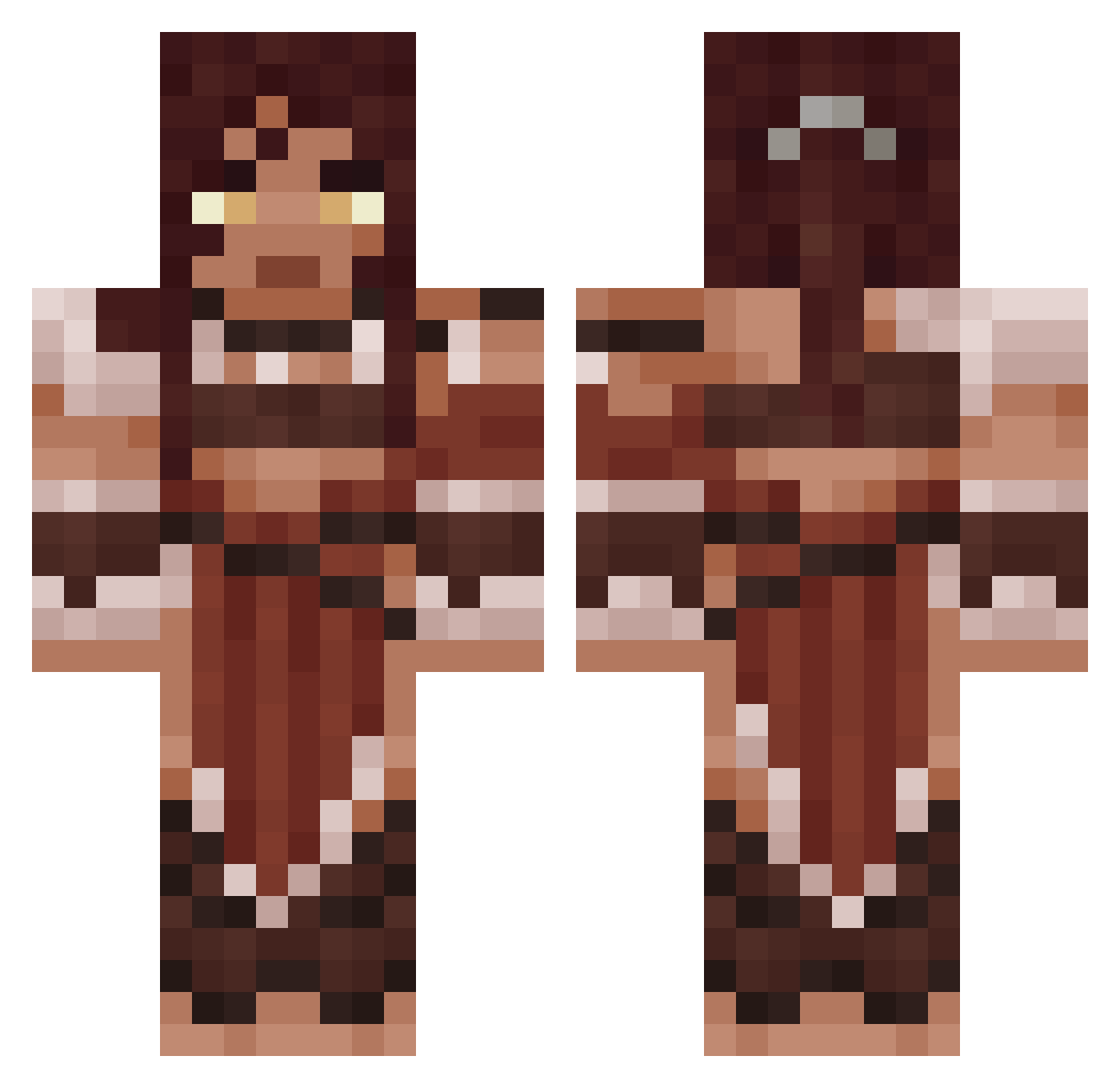 birdnerd037 Minecraft skin, front and back view
