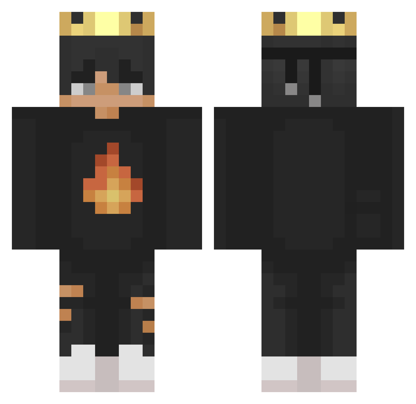 ThatShow1 Minecraft skin, front and back view