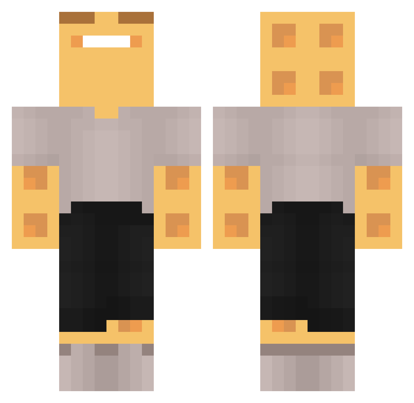 DonnerPrinz Minecraft skin, front and back view