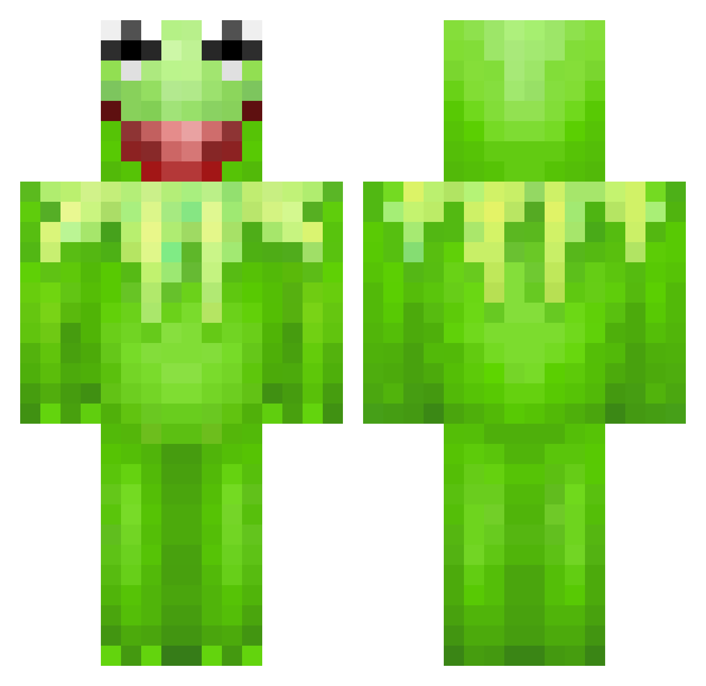 xxMrfolxx Minecraft skin, front and back view