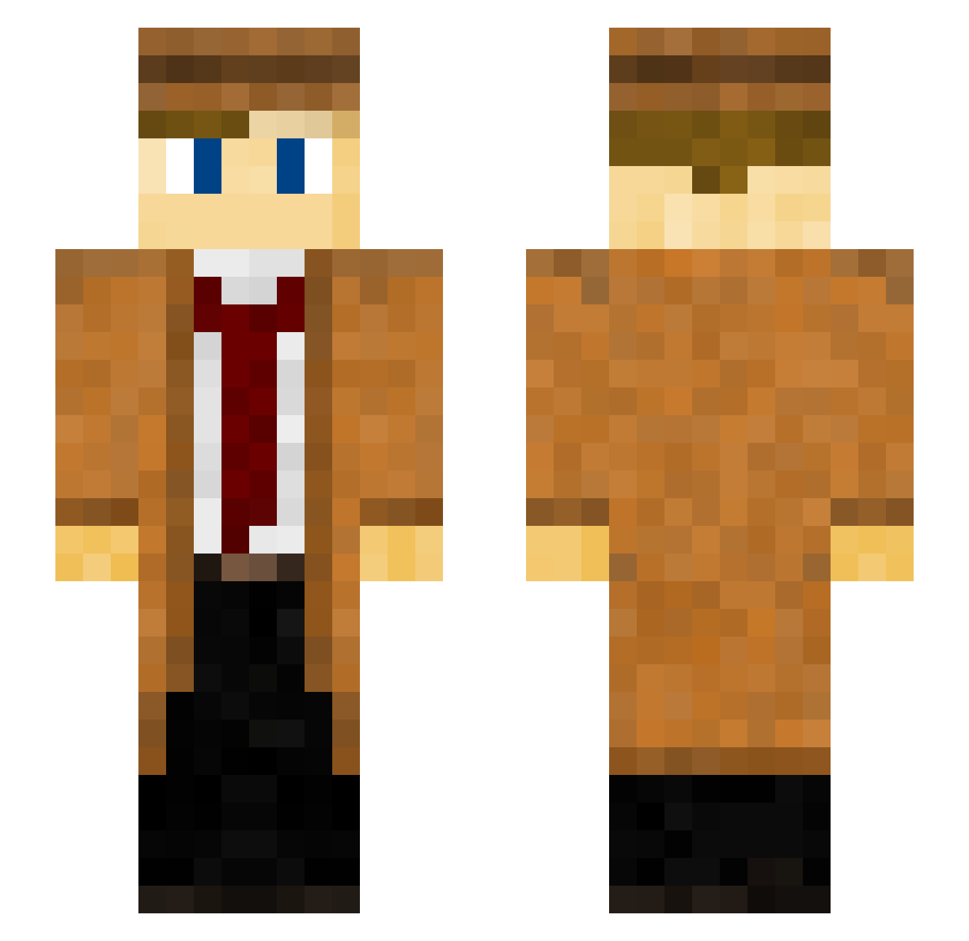 HaGi_PL Minecraft skin, front and back view