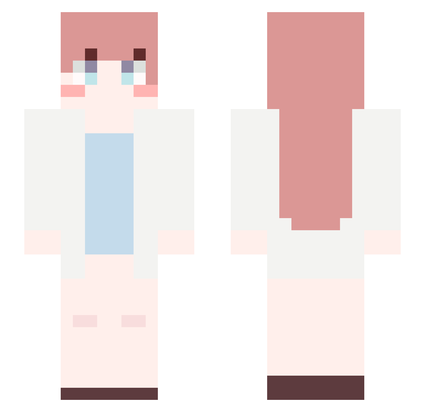 JabJab_ Minecraft skin, front and back view