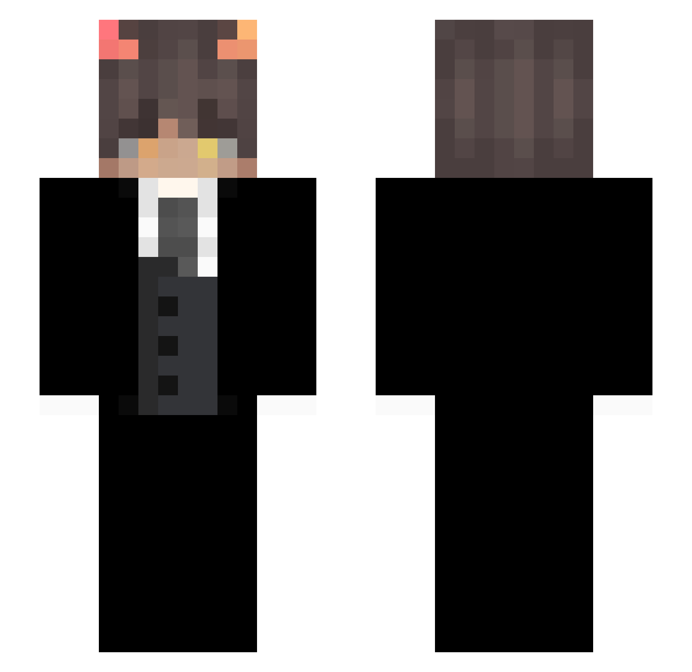 MangoJellyJars Minecraft skin, front and back view