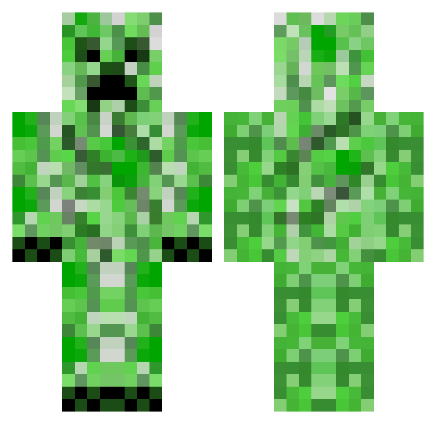 sab606 Minecraft skin, front and back view