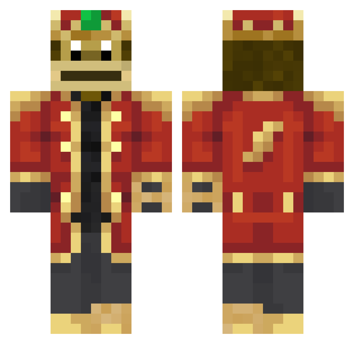 9witta5 Minecraft skin, front and back view