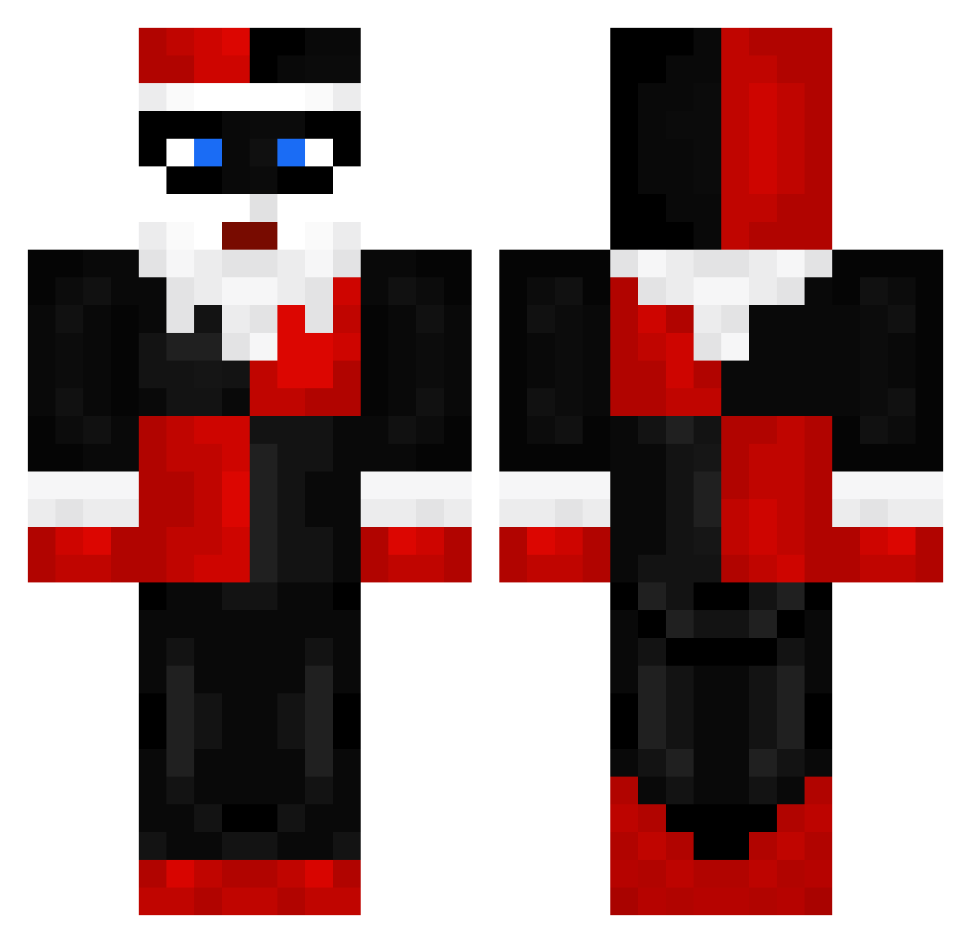 Anastasie Minecraft skin, front and back view