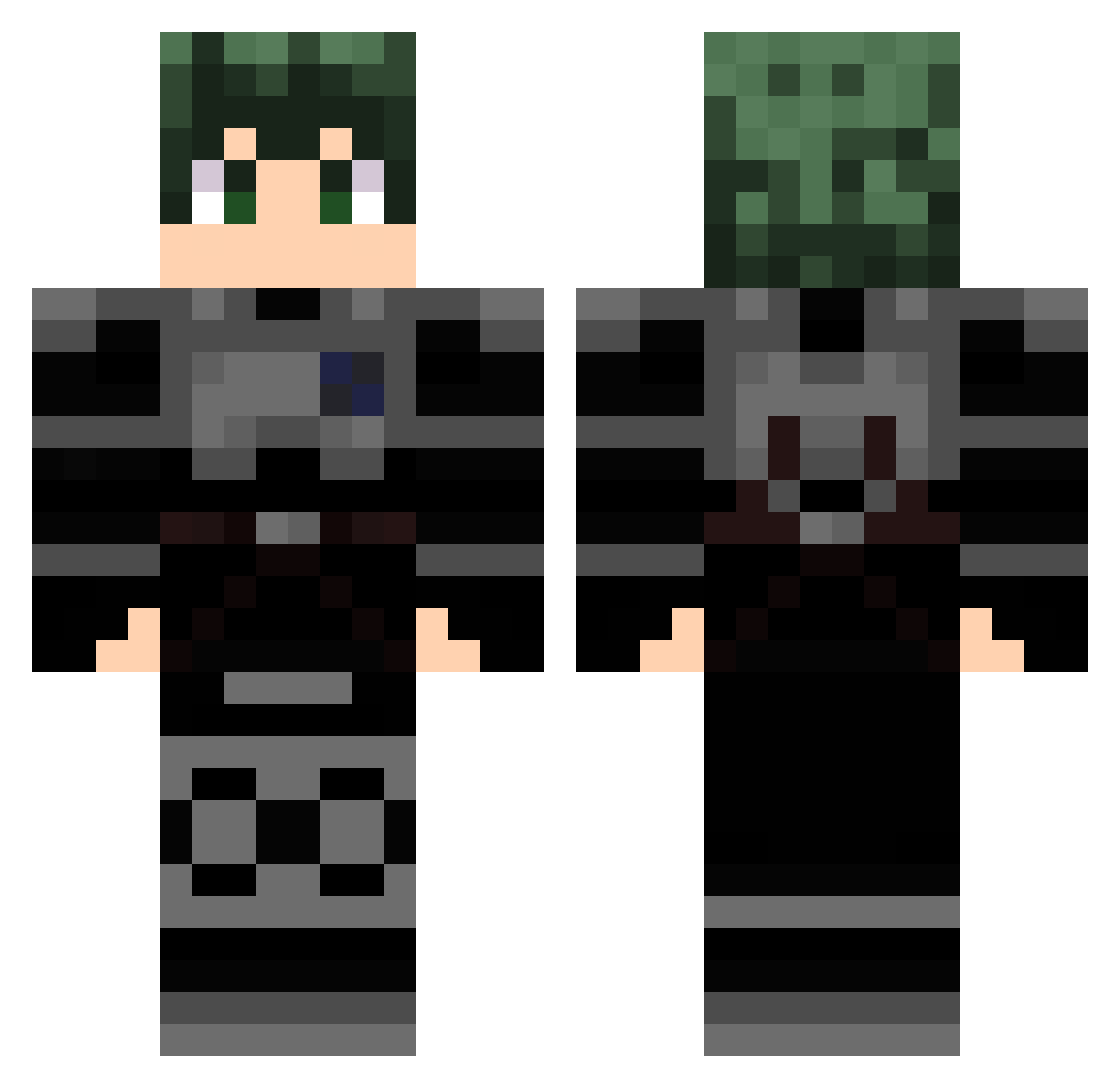 Dugar_ Minecraft skin, front and back view