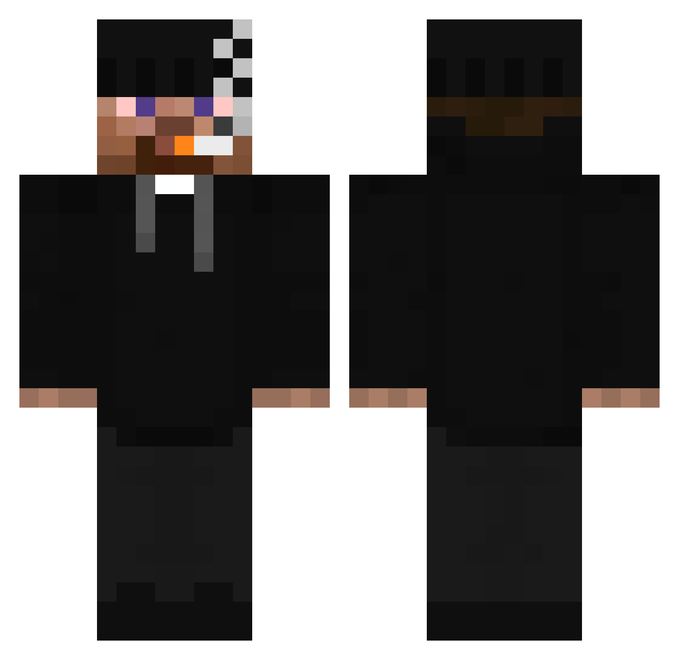 saugstauber8000 Minecraft skin, front and back view