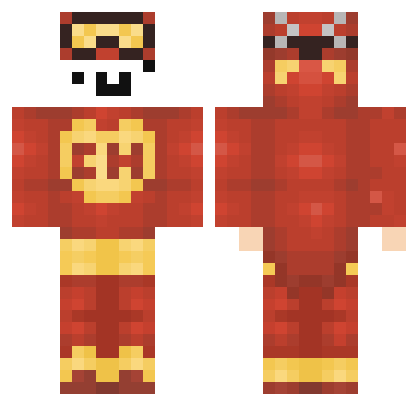 mini25942 Minecraft skin, front and back view