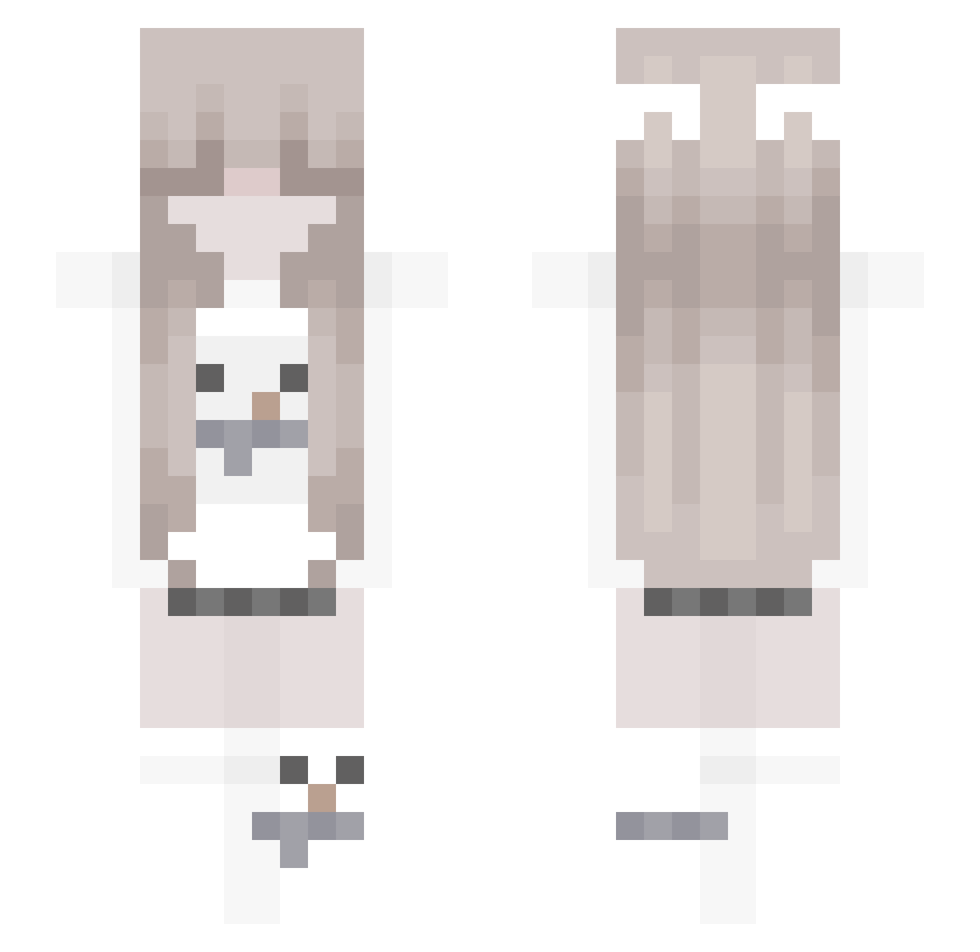 Lil_em0_ Minecraft skin, front and back view