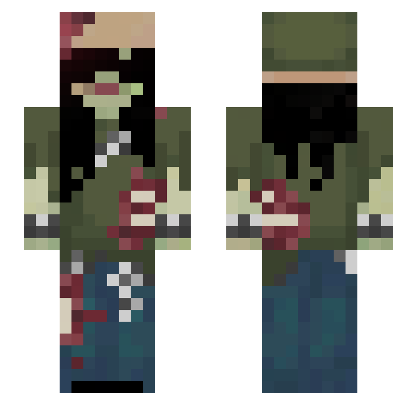 salvador_salll Minecraft skin, front and back view