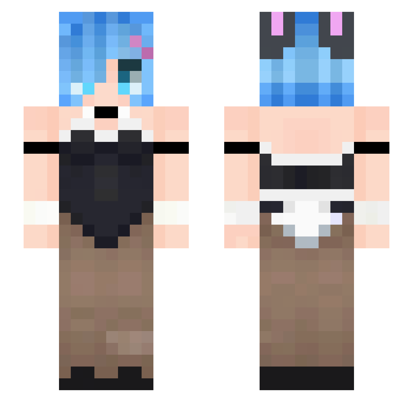 s1m_ulacrum Minecraft skin, front and back view