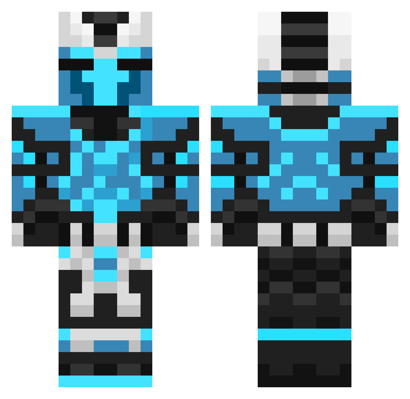 rompeojete Minecraft skin, front and back view