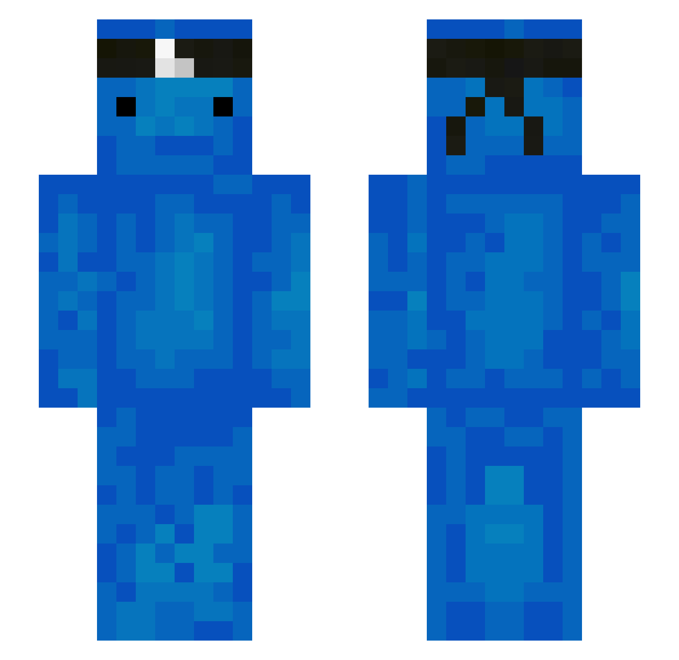 ShqtUpPlsYT Minecraft skin, front and back view
