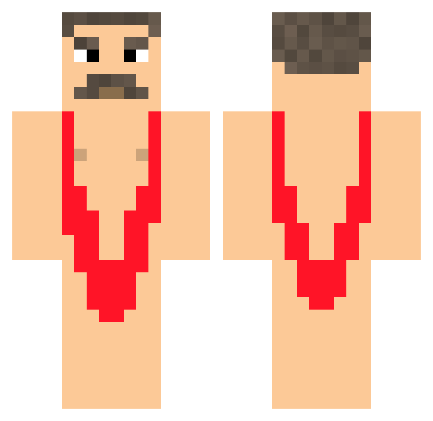 Beer_Jug Minecraft skin, front and back view